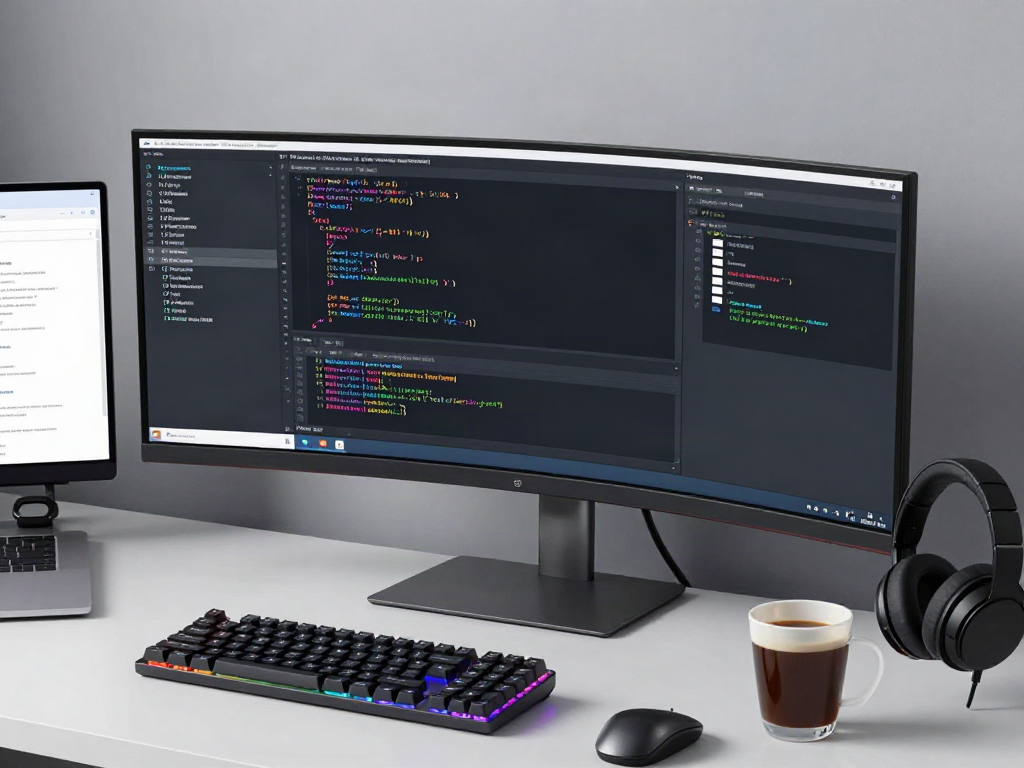 Beauty-Produkte im Test auf einer digitalen Plattform für Softwareentwicklung und Sicherheitstechnologie.